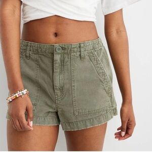 Aerie |‎ Wander Short Olive Green Women's Cargo Shorts Pockets